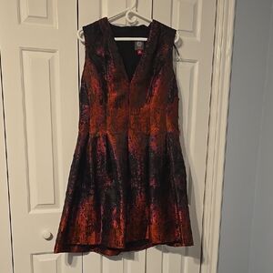 Elegant Multicolor Sleeveless Dress